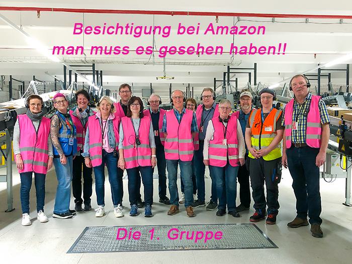 Betriebsbesichtiung bei Amazon