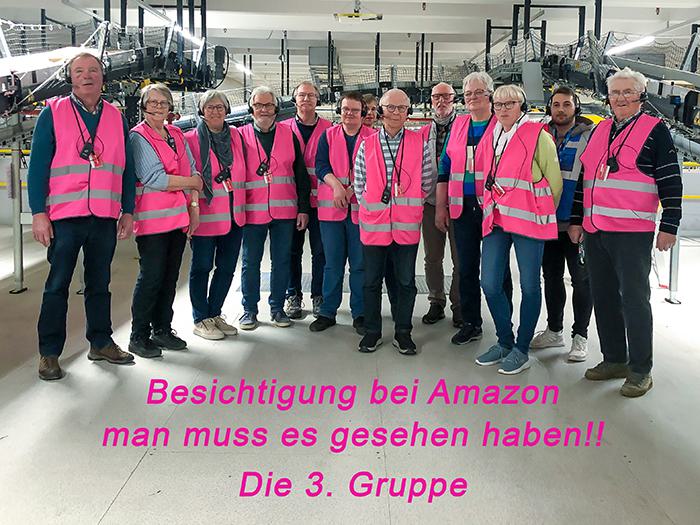 Betriebsbesichtiung bei Amazon